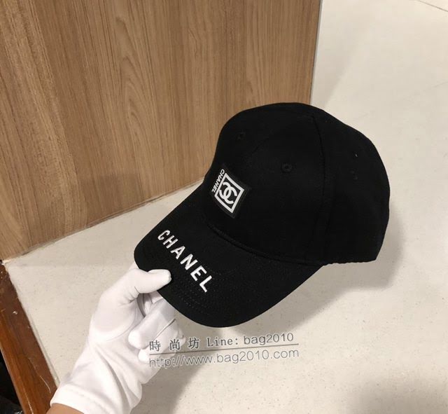 Chanel男女同款帽子 香奈兒經典黑白鴨舌帽棒球帽  mm1584